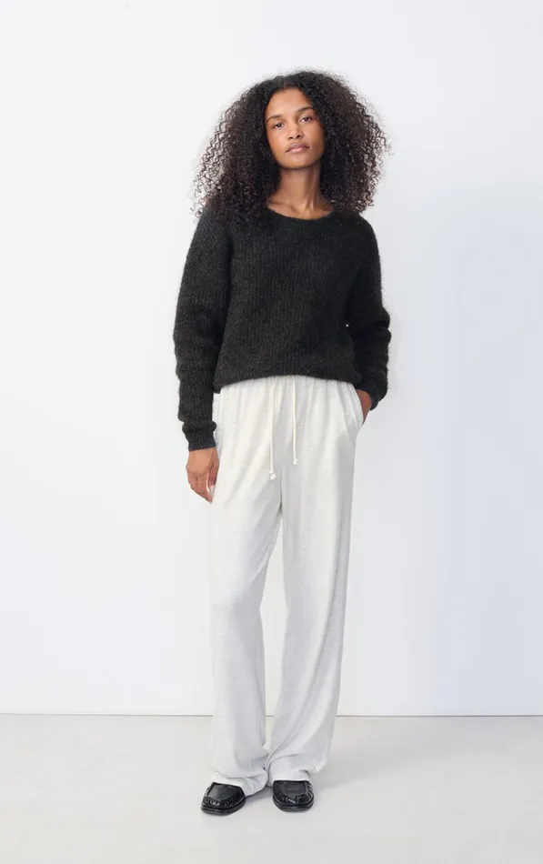 American Vintage Jumpers and Cardigans Women Jumper East Melange Charcoal American Vintage Jumpers and Cardigans Women Jumper East Melange Charcoal
