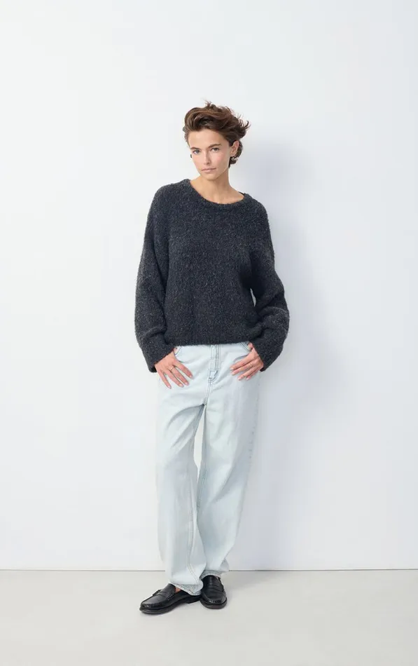 American Vintage Jumpers and Cardigans Women Jumper Zolly Melange Charcoal