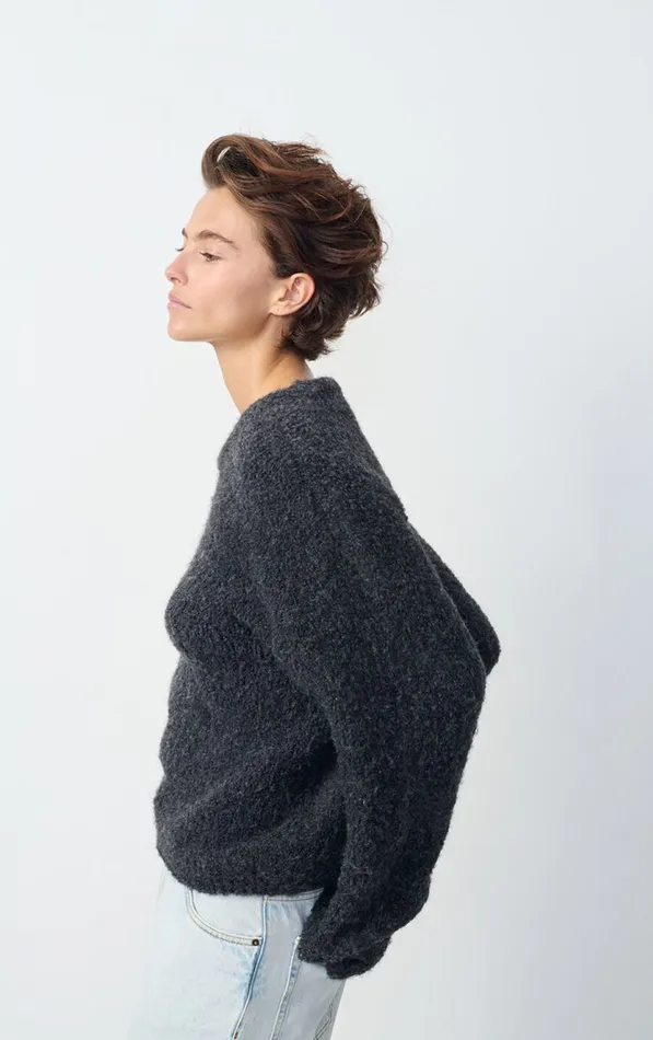 American Vintage Jumpers and Cardigans Women Jumper Zolly Melange Charcoal