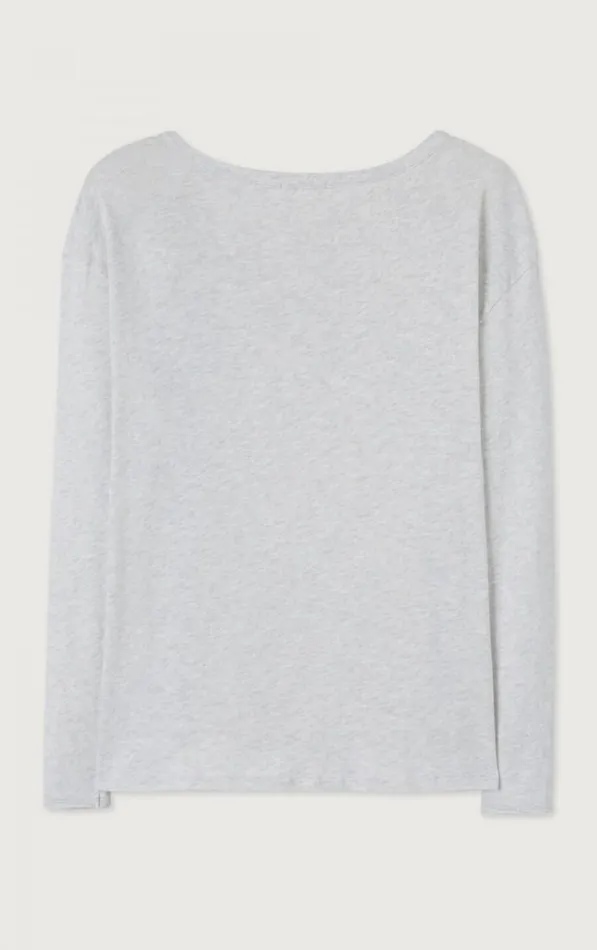 American Vintage Long Sleeve TShirts Women TShirt Sonoma Arctic Melange American Vintage Long Sleeve TShirts Women TShirt Sonoma Arctic Melange