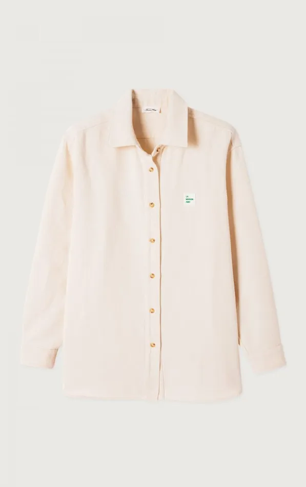 American Vintage Shirts Women Shirt Afaz Ecru American Vintage Shirts Women Shirt Afaz Ecru
