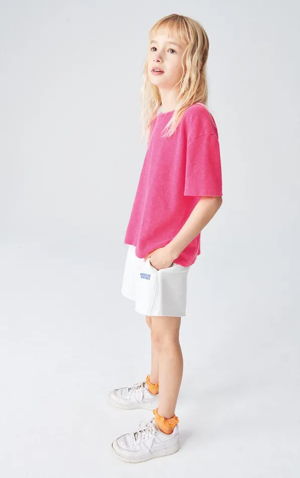 American Vintage Short Sleeve TShirts Kids TShirt Sonoma Pink Acid Fluo American Vintage Short Sleeve TShirts Kids TShirt Sonoma Pink Acid Fluo