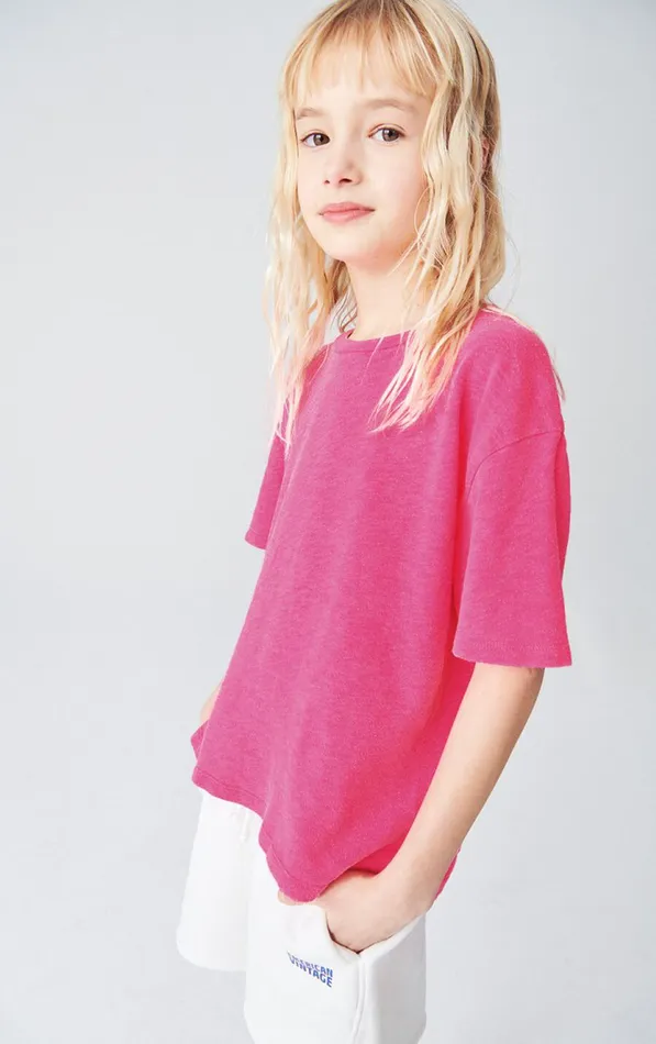 American Vintage Short Sleeve TShirts Kids TShirt Sonoma Pink Acid Fluo American Vintage Short Sleeve TShirts Kids TShirt Sonoma Pink Acid Fluo