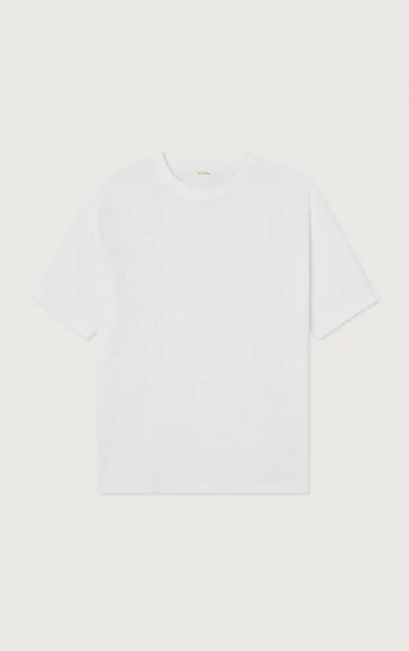 American Vintage Short Sleeve TShirts Men TShirt Bysapick White