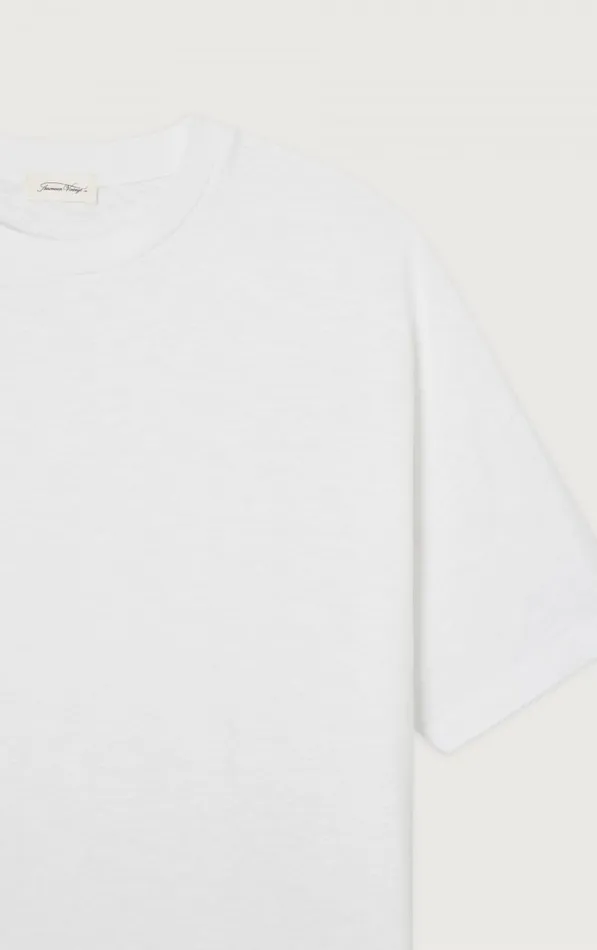 American Vintage Short Sleeve TShirts Men TShirt Bysapick White