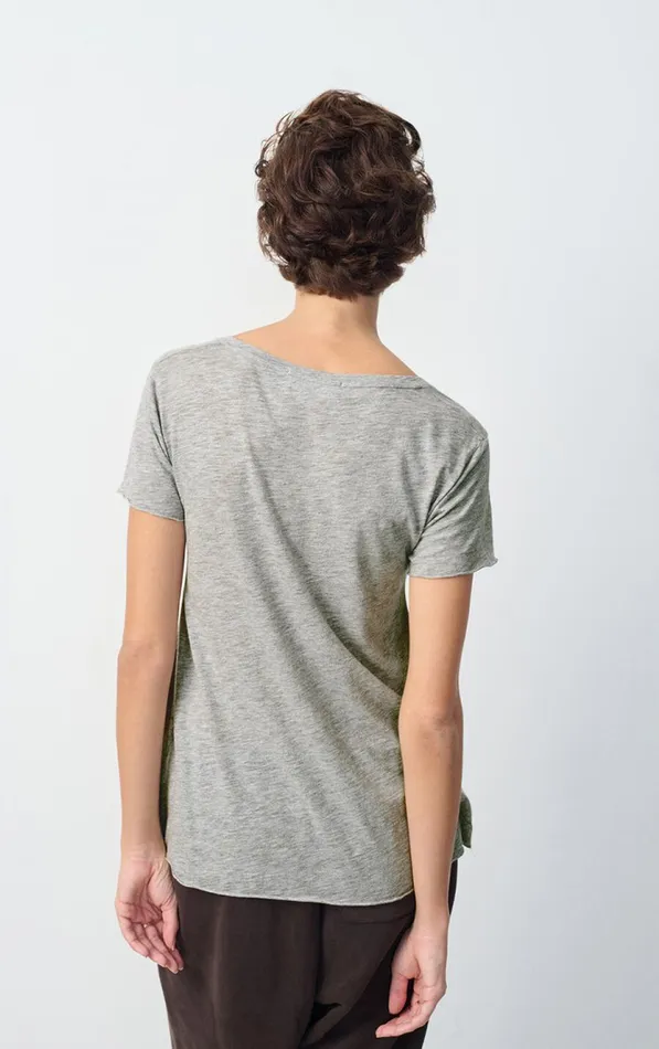 American Vintage Short Sleeve TShirts Women TShirt Jacksonville Heather Grey American Vintage Short Sleeve TShirts Women TShirt Jacksonville Heather Grey