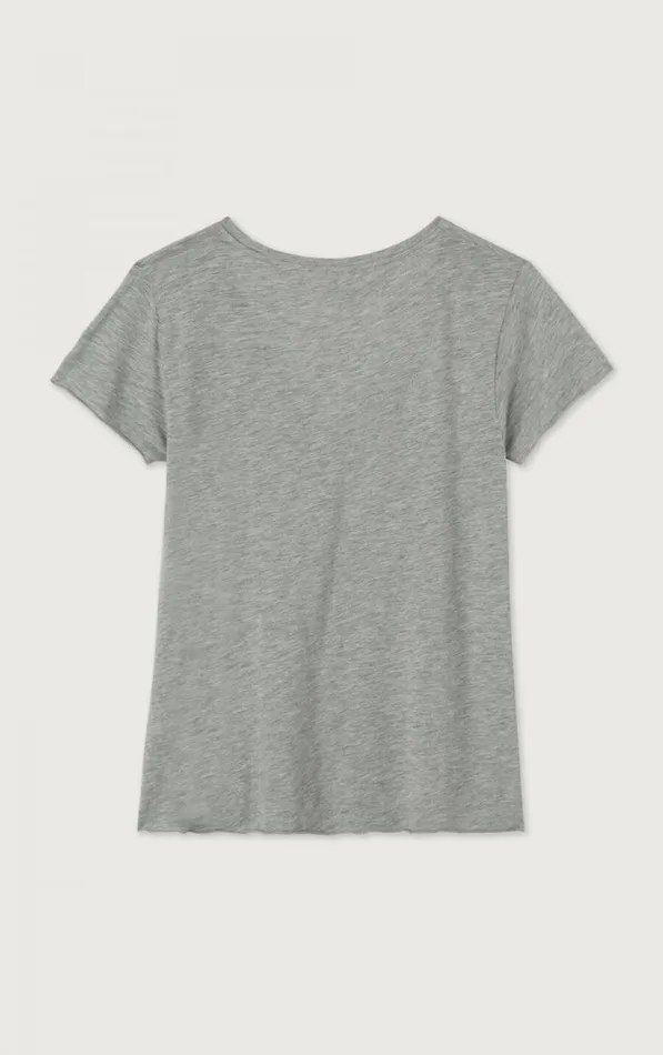 American Vintage Short Sleeve TShirts Women TShirt Jacksonville Heather Grey American Vintage Short Sleeve TShirts Women TShirt Jacksonville Heather Grey