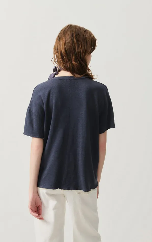 American Vintage Short Sleeve TShirts Women TShirt Sonoma Navy Blue Vintage American Vintage Short Sleeve TShirts Women TShirt Sonoma Navy Blue Vintage