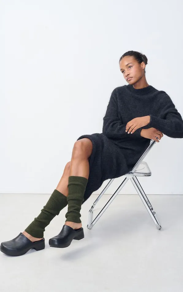 American Vintage Socks Women Socks Falyday Seaweed Black Melange American Vintage Socks Women Socks Falyday Seaweed Black Melange