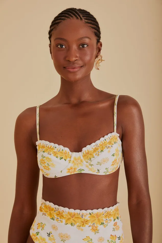 Azaleia Underwire Bikini Top Women Farm Rio Crop Tops