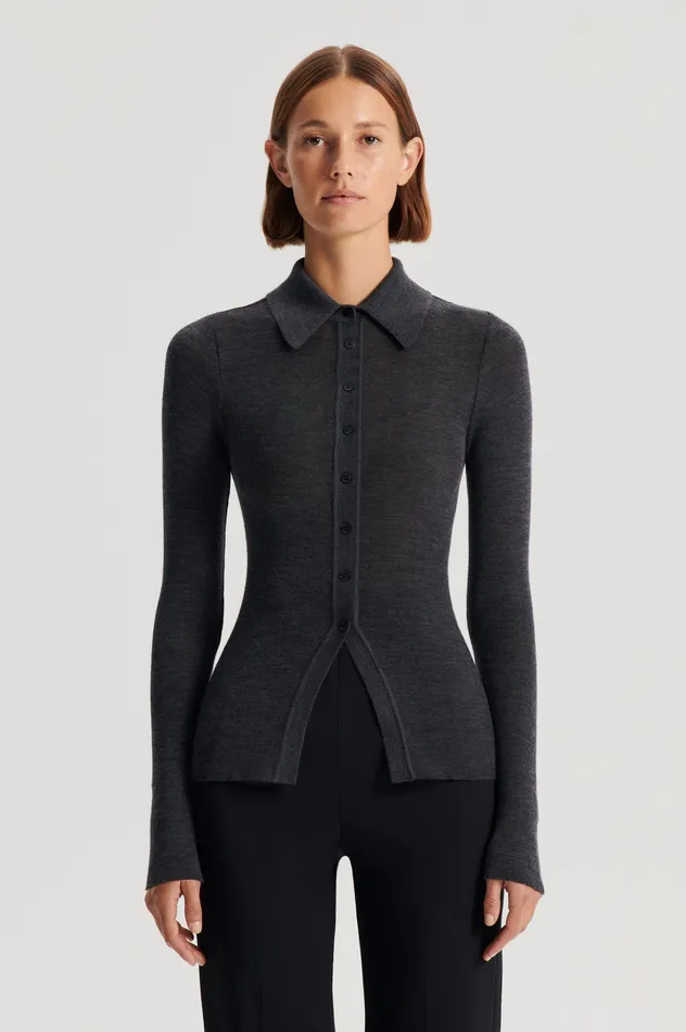 Babywool Scanlan Theodore Women BABYWOOL CARDIGAN CHARCOAL ALL
