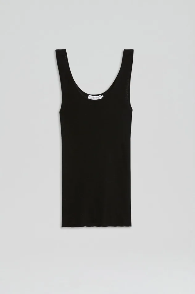 Babywool Women Scanlan Theodore BABYWOOL SINGLET BLACK ALL Babywool Women Scanlan Theodore BABYWOOL SINGLET BLACK ALL