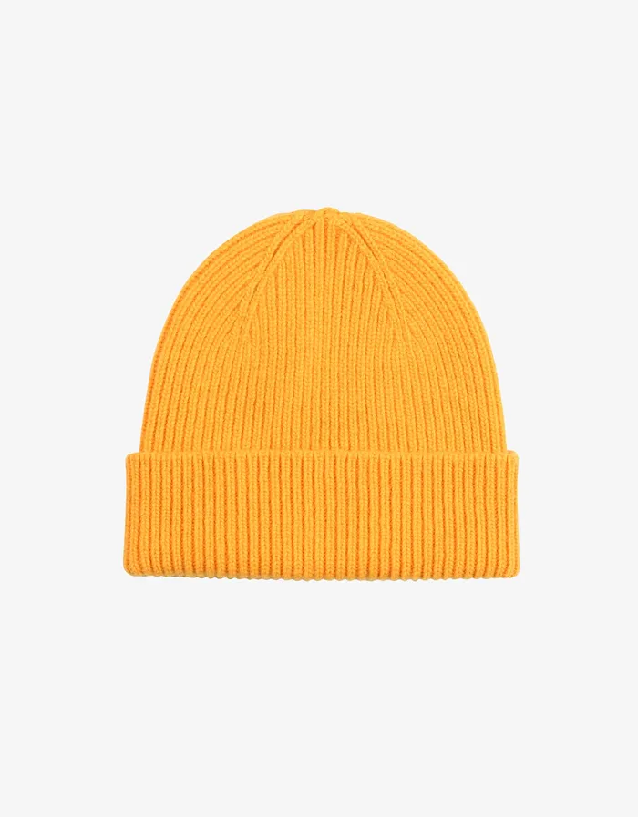 Beanies Colorfulstandard Women Merino Wool Beanie 8211 Burned Yellow