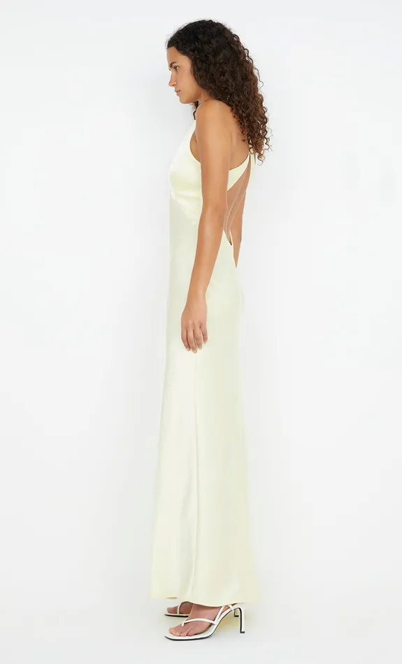 Bec Bridge Event Wear Dresses THE DREAMER V NECK DRESS Ice Yellow 8211 Women