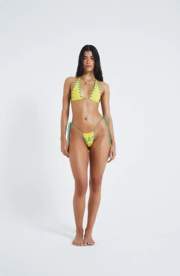 Bikini Bottoms Women Jaded London Amarela Ruched Thong Bikini Bottoms