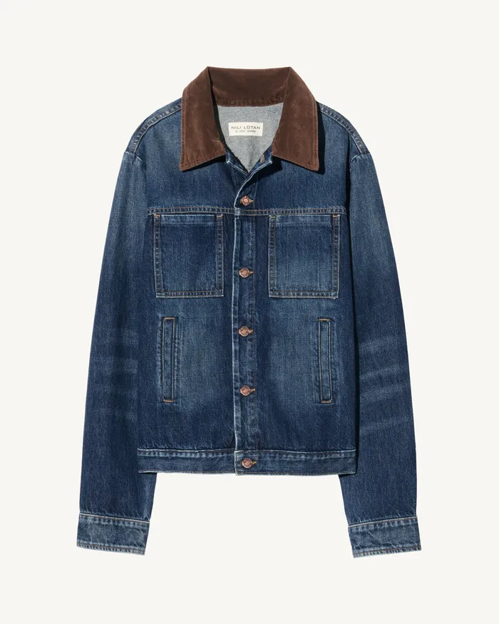 CHESTER DENIM JACKET Simon Wash Denim Nili Lotan Men