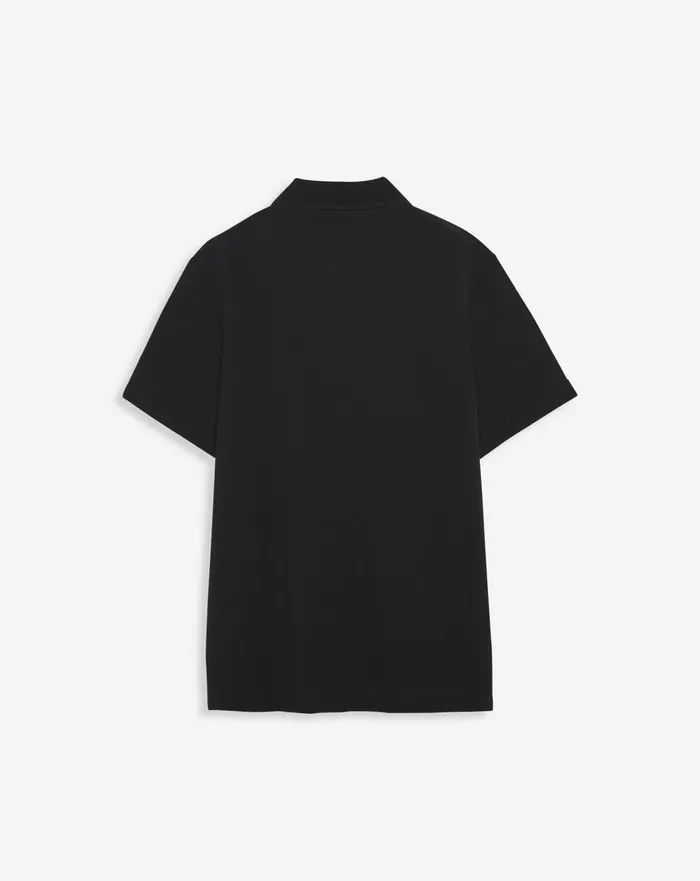 Classic Polo Shirt Black Men Lanvin Tshirts and Polos
