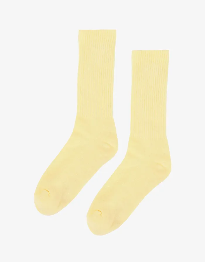 Colorfulstandard Organic Active Sock 8211 Soft Yellow Women Socks