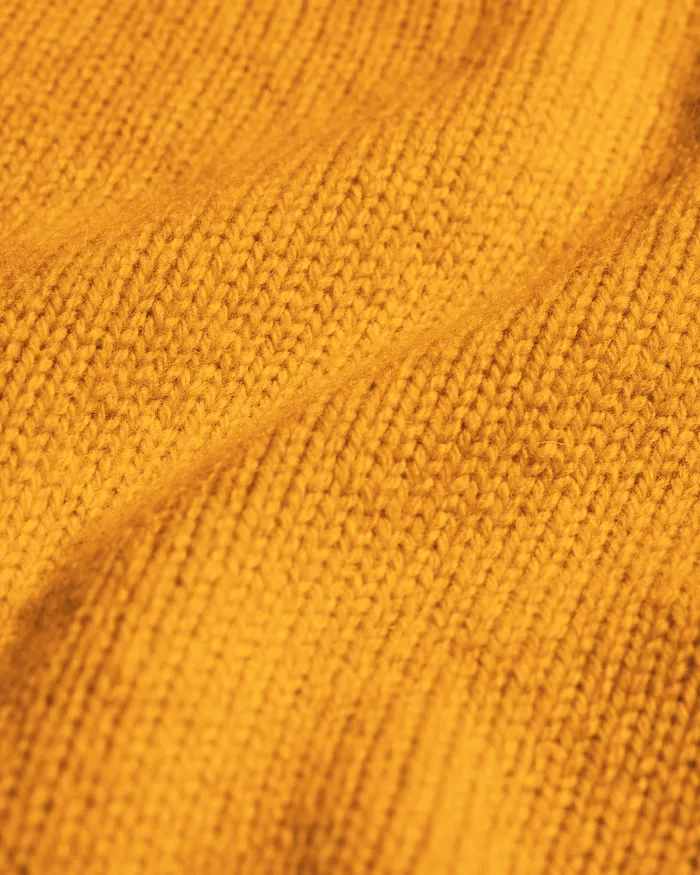 Colorfulstandard Oversized Merino Wool Crew 8211 Burned Yellow Women Knit Sweaters
