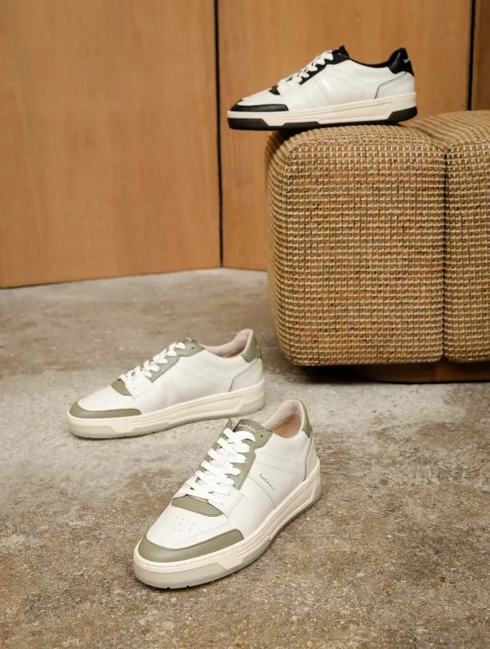 Cyrus Off White and Deep Black Men Bobbies Sneakers Cyrus Off White and Deep Black Men Bobbies Sneakers