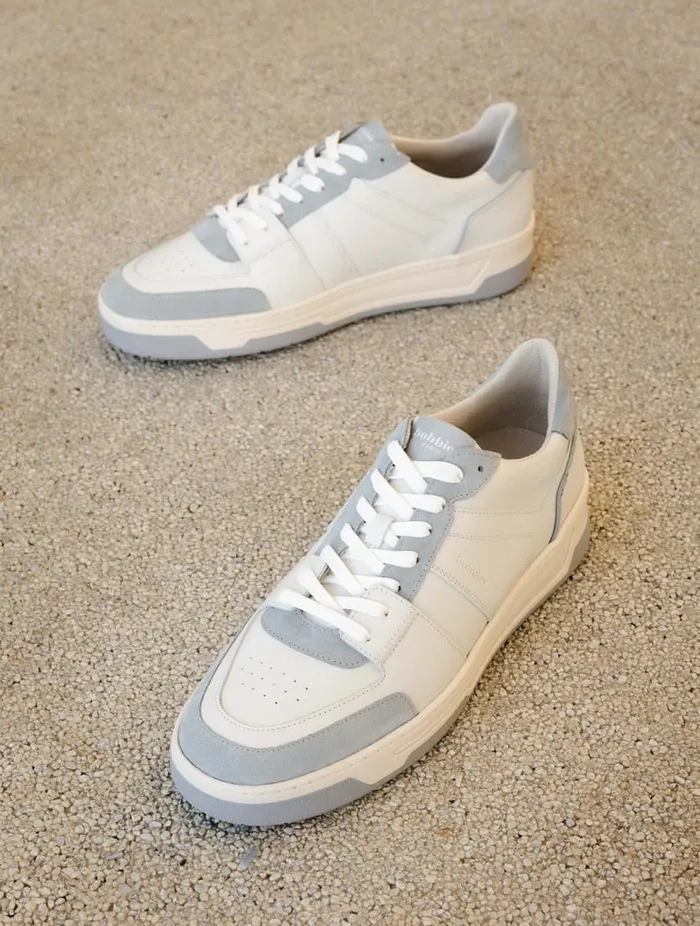 Cyrus Off White and Frosty Blue Men Bobbies Sneakers Cyrus Off White and Frosty Blue Men Bobbies Sneakers