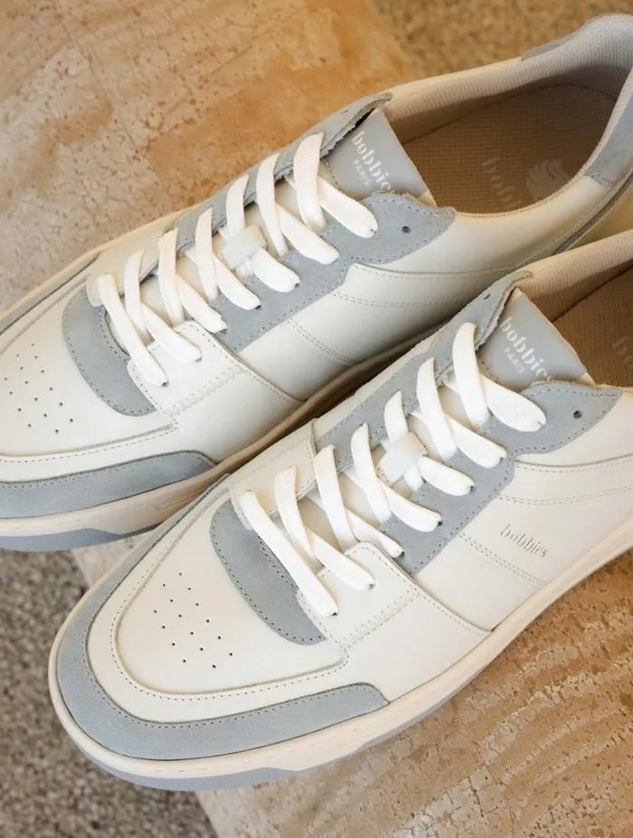 Cyrus Off White and Frosty Blue Men Bobbies Sneakers Cyrus Off White and Frosty Blue Men Bobbies Sneakers