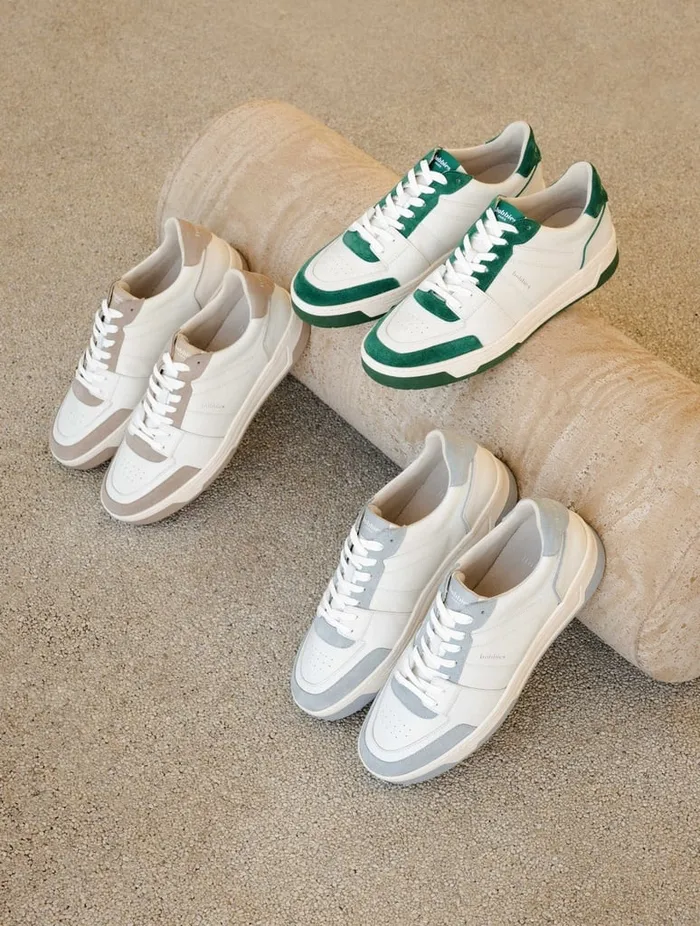 Cyrus Off White and Frosty Blue Men Bobbies Sneakers Cyrus Off White and Frosty Blue Men Bobbies Sneakers