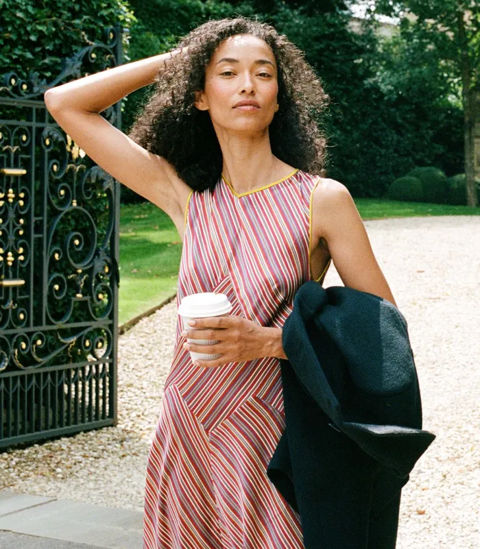 DEN Adelana Dress Le Marais Stripe Women Dresses DEN Adelana Dress Le Marais Stripe Women Dresses