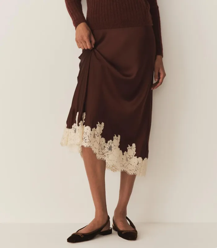 DEN Elowen Skirt Cafe Women Skirts DEN Elowen Skirt Cafe Women Skirts