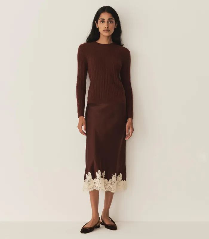 DEN Elowen Skirt Cafe Women Skirts DEN Elowen Skirt Cafe Women Skirts