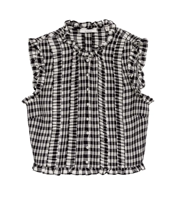 DEN Harietta Top Marilyn Gingham Women Tops DEN Harietta Top Marilyn Gingham Women Tops