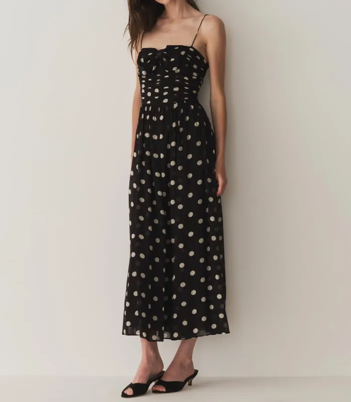 DEN Maryanna Dress Noir Solstice Sky Dot Women Dresses DEN Maryanna Dress Noir Solstice Sky Dot Women Dresses