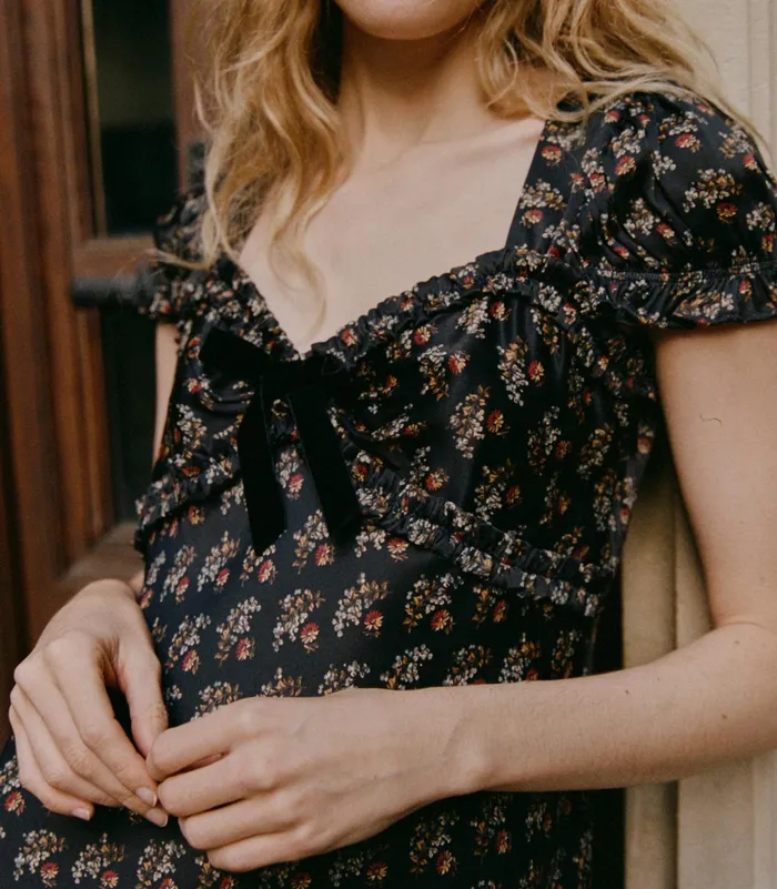 DEN Marybell Dress Delphinium Floral Women Dresses DEN Marybell Dress Delphinium Floral Women Dresses