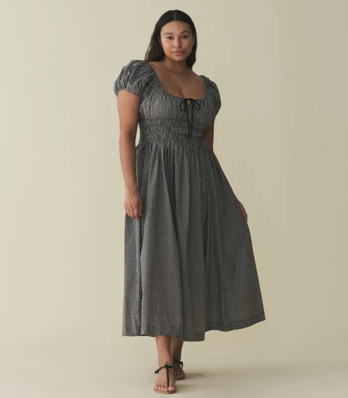 DEN Quinn Dress La Maddalena Gingham Women Dresses DEN Quinn Dress La Maddalena Gingham Women Dresses