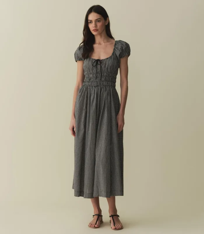 DEN Quinn Dress La Maddalena Gingham Women Dresses DEN Quinn Dress La Maddalena Gingham Women Dresses