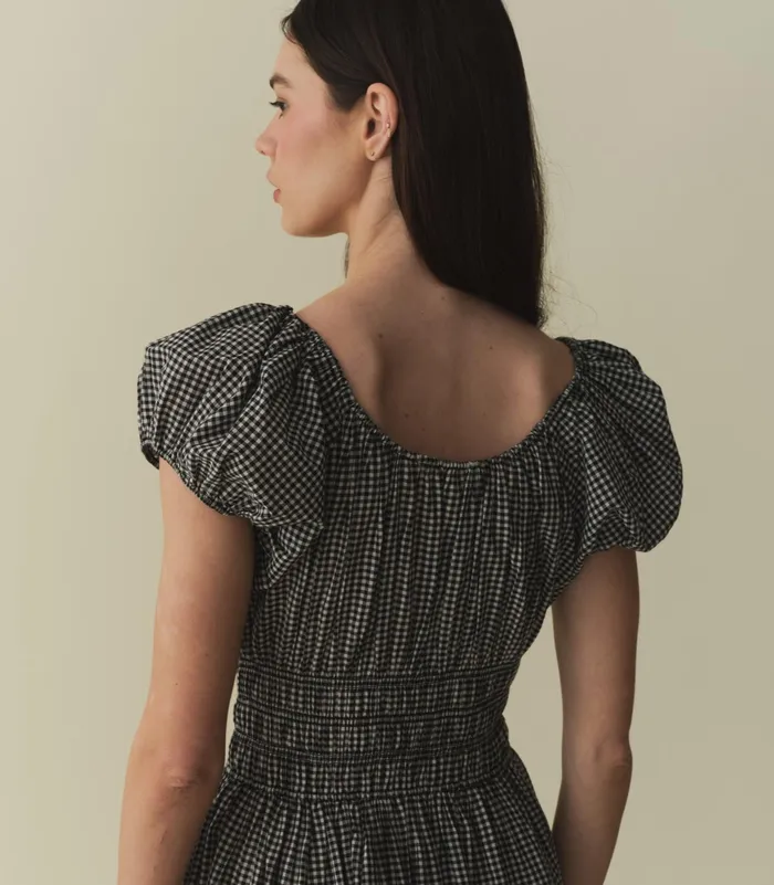 DEN Quinn Dress La Maddalena Gingham Women Dresses DEN Quinn Dress La Maddalena Gingham Women Dresses