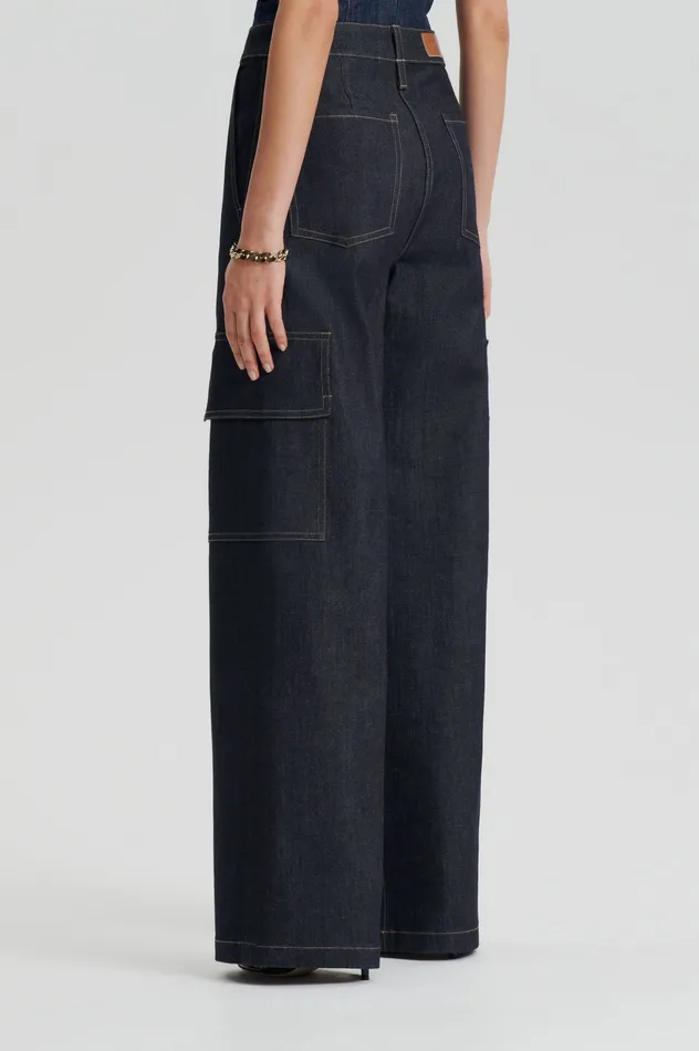 DENIM CARGO JEAN INDIGO 1275 Women Denim Scanlan Theodore DENIM CARGO JEAN INDIGO 1275 Women Denim Scanlan Theodore