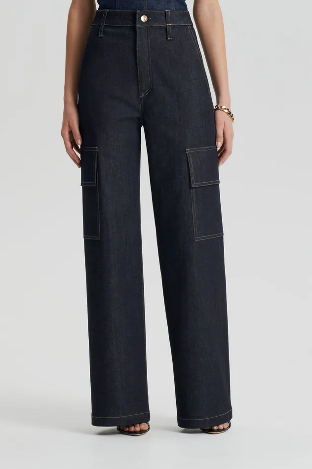DENIM CARGO JEAN INDIGO 1275 Women Denim Scanlan Theodore DENIM CARGO JEAN INDIGO 1275 Women Denim Scanlan Theodore