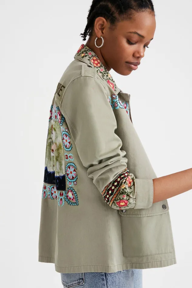 Desigual Amore Motif Parka Women Jackets