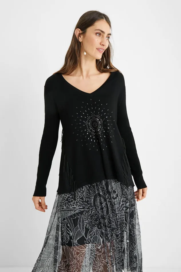 Desigual Jumper Mandala Studs Women Sweaters