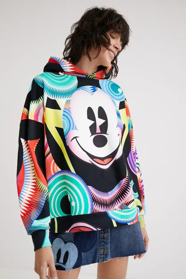 Desigual M Christian Lacroix Mickey Mouse Sweatshirt Women Sweatshirts