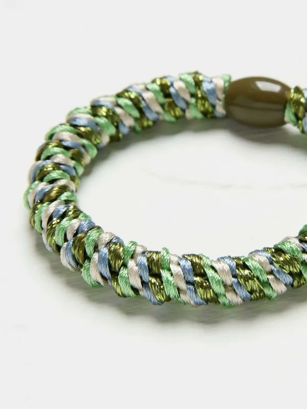 Fat Face Hair Accessories Women Green Twist Hair Tie