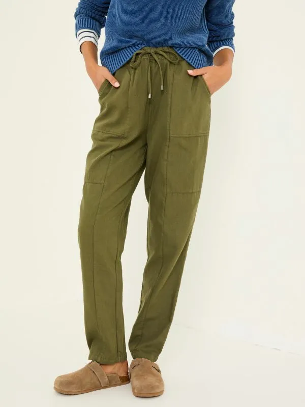 Fat Face Trousers and Leggings Women Hoyton Khaki Green Cargo Trousers