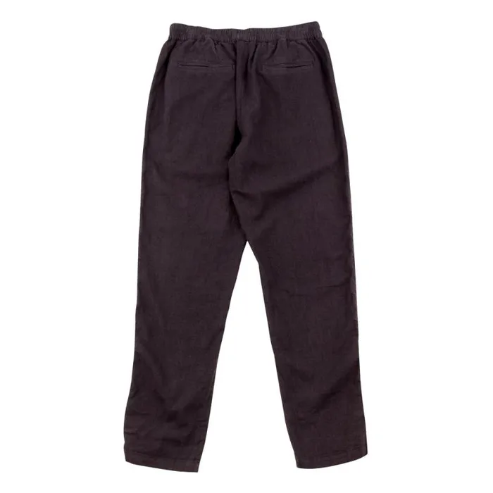 Folk Clothing Trousers Cotton Linen Trouser Drawcord 8211 Soft Black 8211 Mens