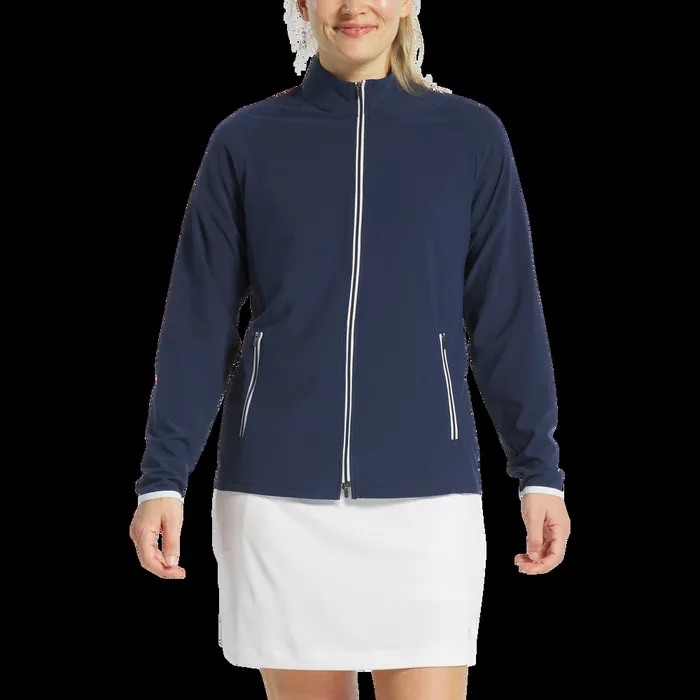 FootJoy Base MidLayers Women Lightweight Woven Jacket Navy