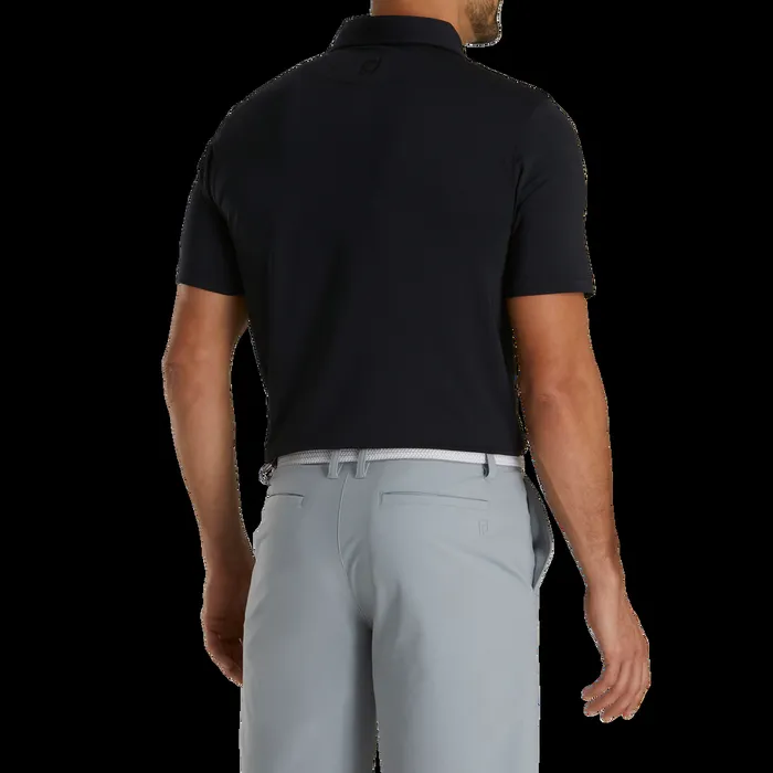 FootJoy Shirts Men Athletic Fit Solid Lisle Black FootJoy Shirts Men Athletic Fit Solid Lisle Black