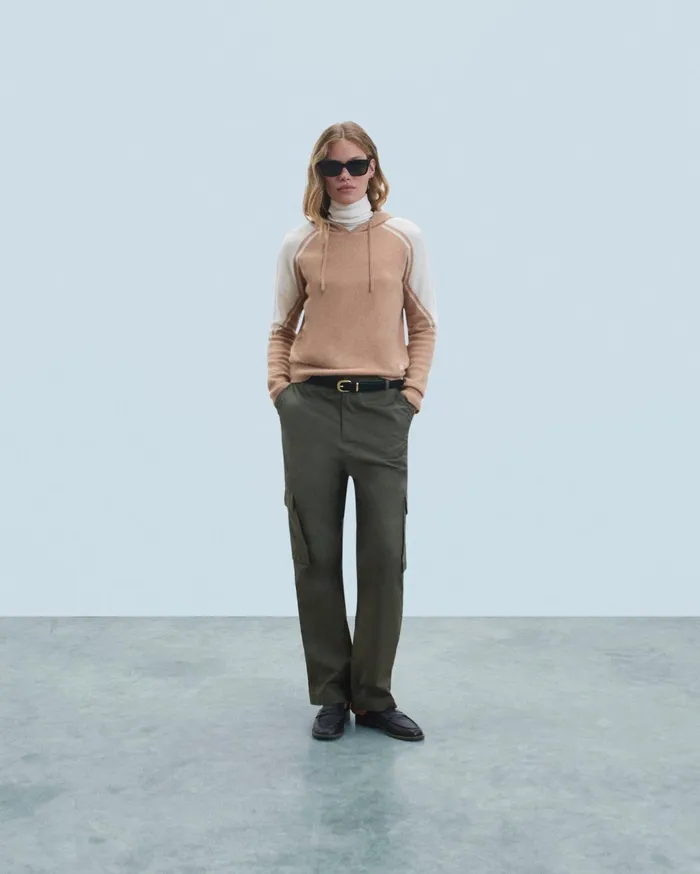 From Future Cashmere Sweaters Women Hoodie Sweater Camel