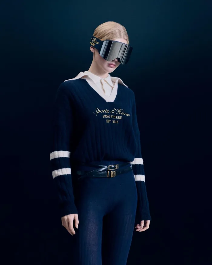 From Future Cashmere Sweaters Women Polo Neck Sweater Navy