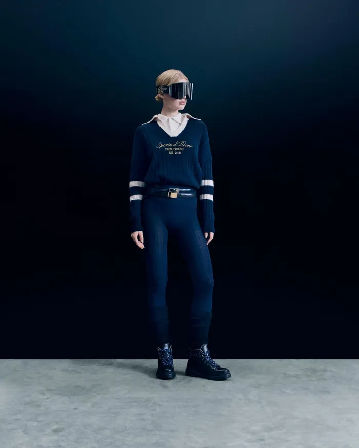 From Future Cashmere Sweaters Women Polo Neck Sweater Navy