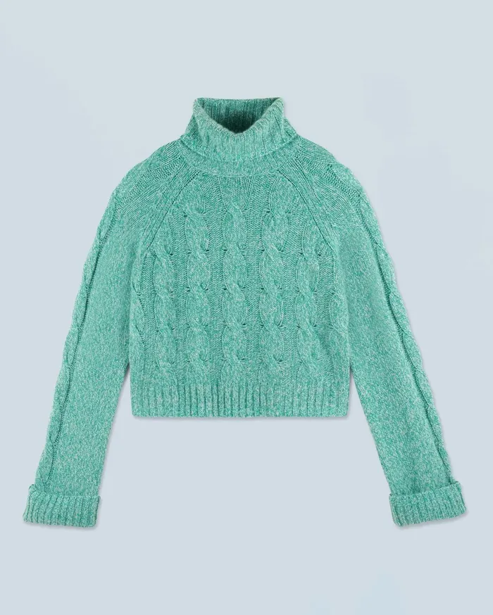 From Future Cashmere Sweaters Women Turtleneck Sweater Green